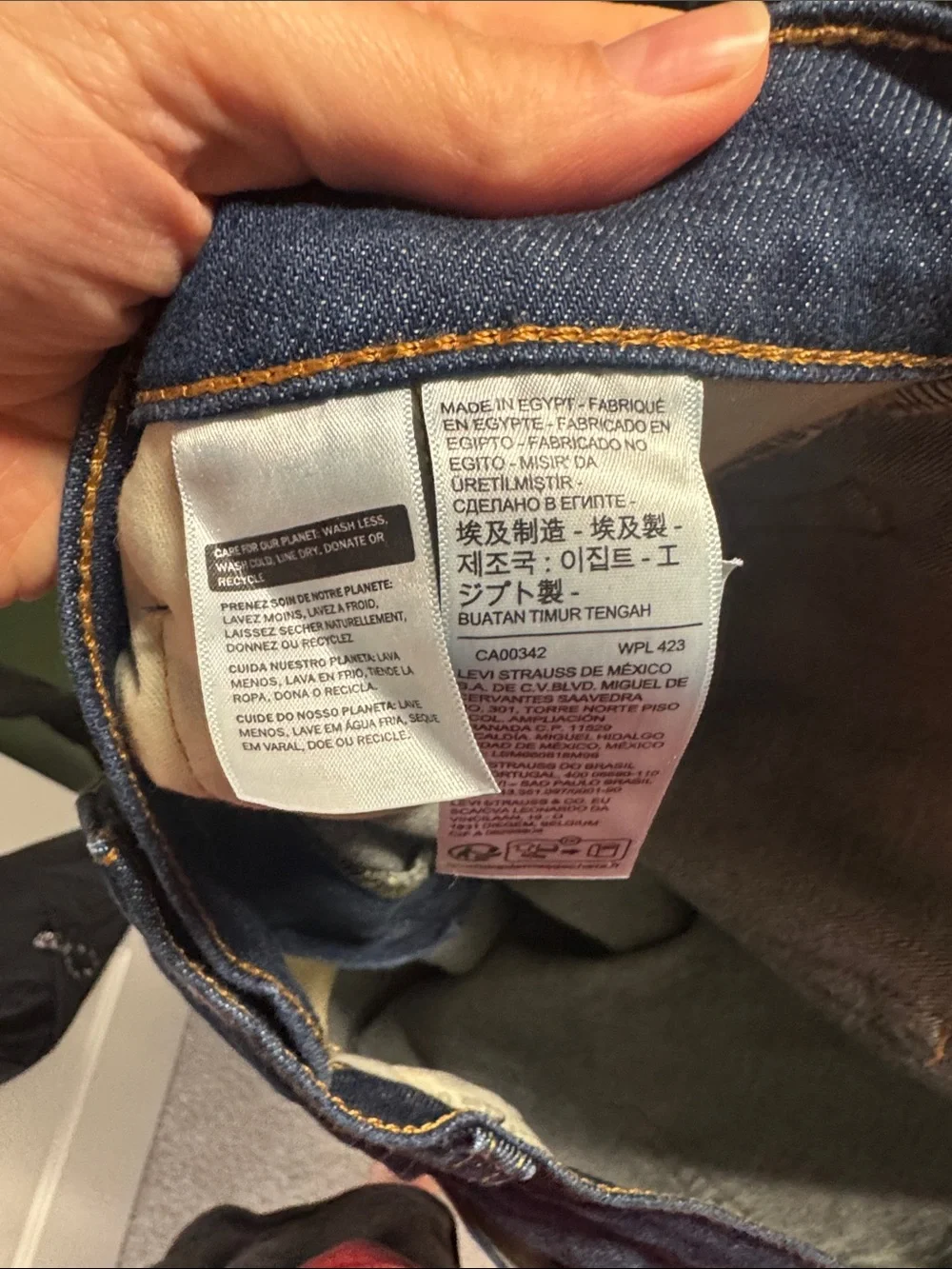 Levi's Men's Straight Jeans in Dark Blue Wash